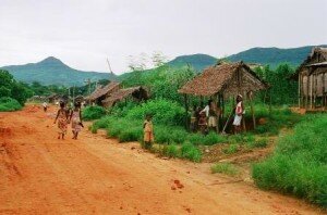 jedna z wiosek na północy Madagaskaru